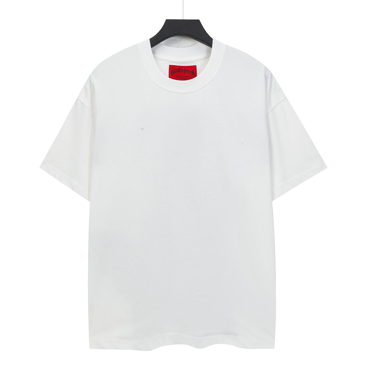 Godspeed Skeleton Statue Of Liberty Back‑Print Short Sleeve Tee (Vintage White)