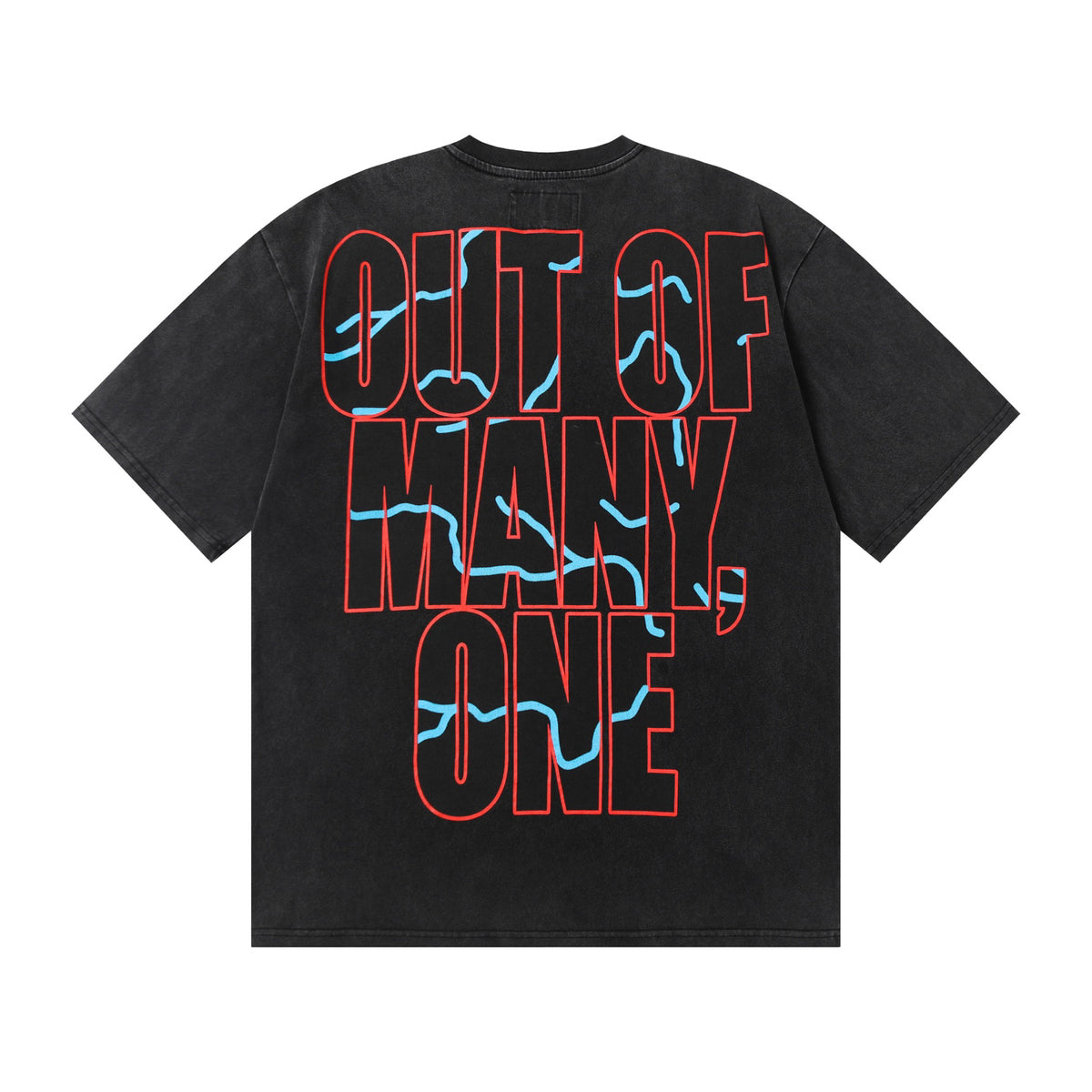 Godspeed Gas Station Porsche Skeleton Graphic T‑Shirt (Washed Black)