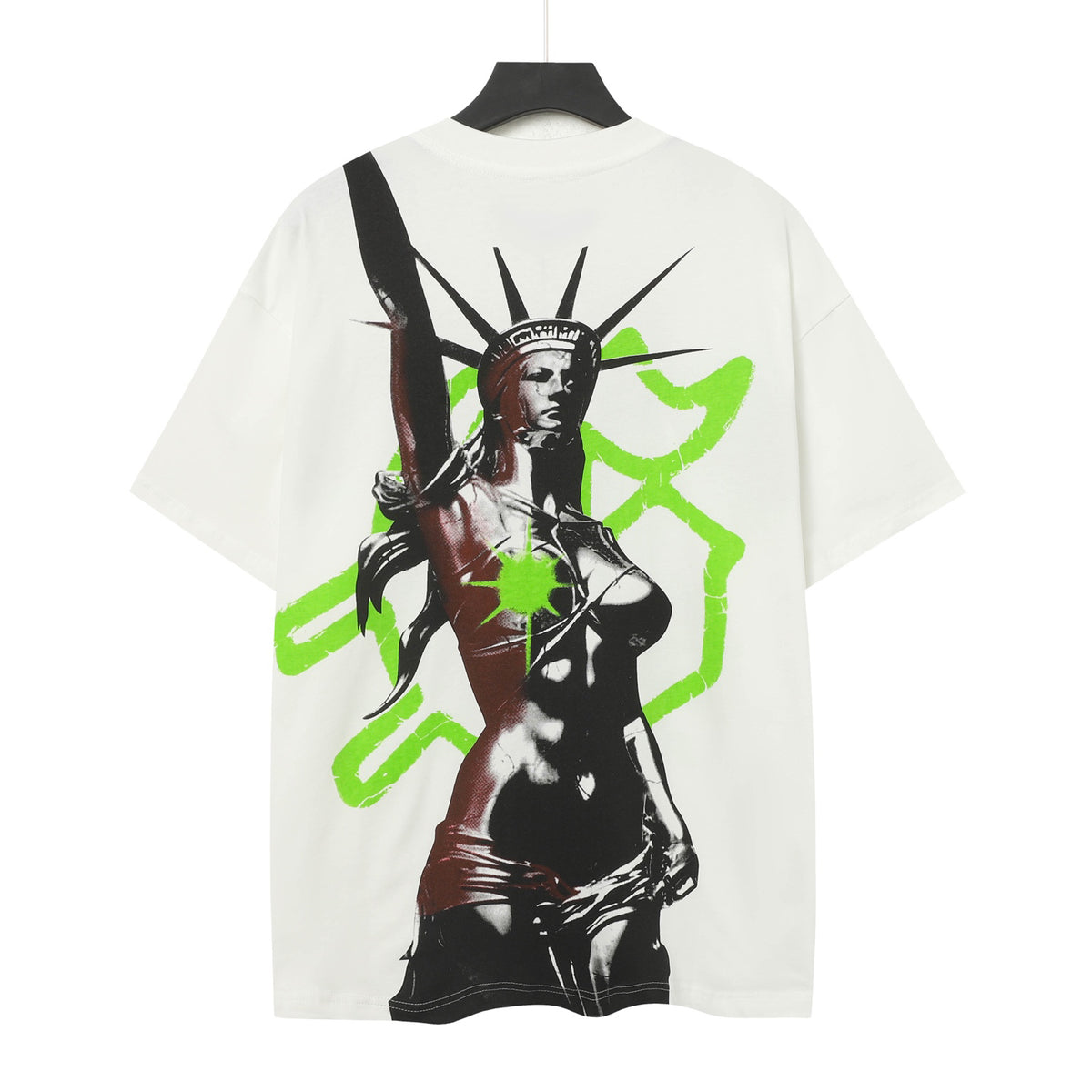 Godspeed Liberty Statue Double‑Sided Graphic Short‑Sleeve Tee