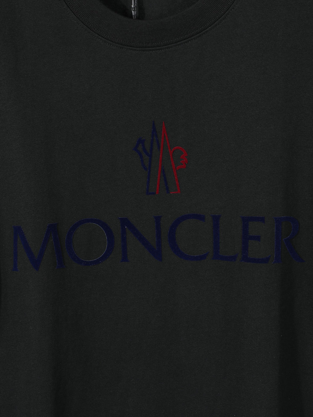 Moncler Wordmark Logo Graphic Tee Black