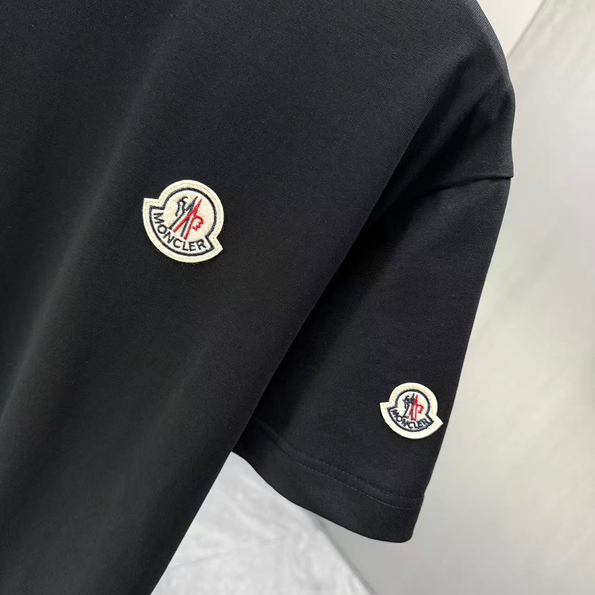 Moncler Classic Badge T-Shirt Black