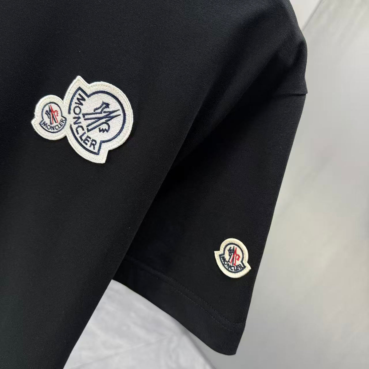 Moncler Double Badge T-Shirt Black
