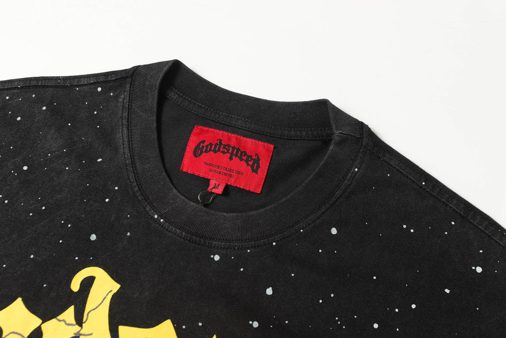 Godspeed Astronaut Galaxy Vintage Graphic Tee