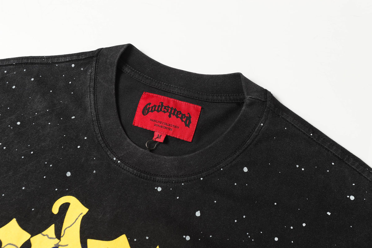 Godspeed Astronaut Galaxy Vintage Graphic Tee