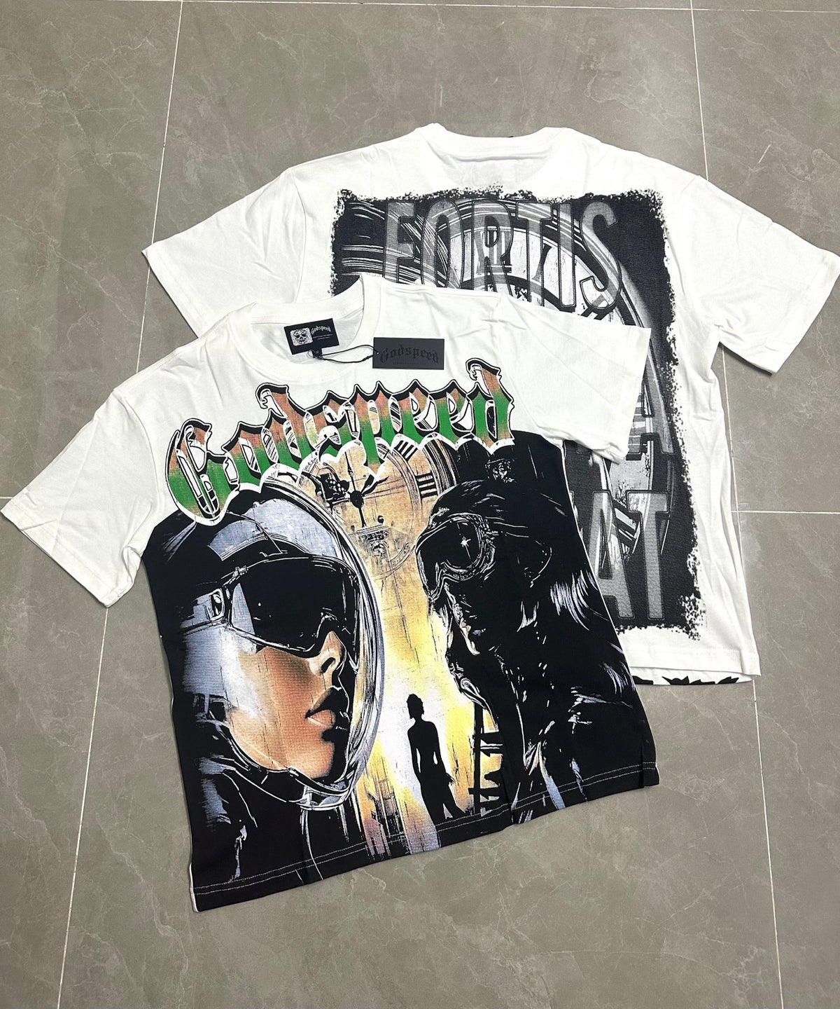 Godspeed Time Travel Pilots Short Sleeve Tee (Vintage White)