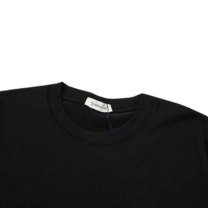 Moncler x Stone Island Collab Logo Graphic Tee Black