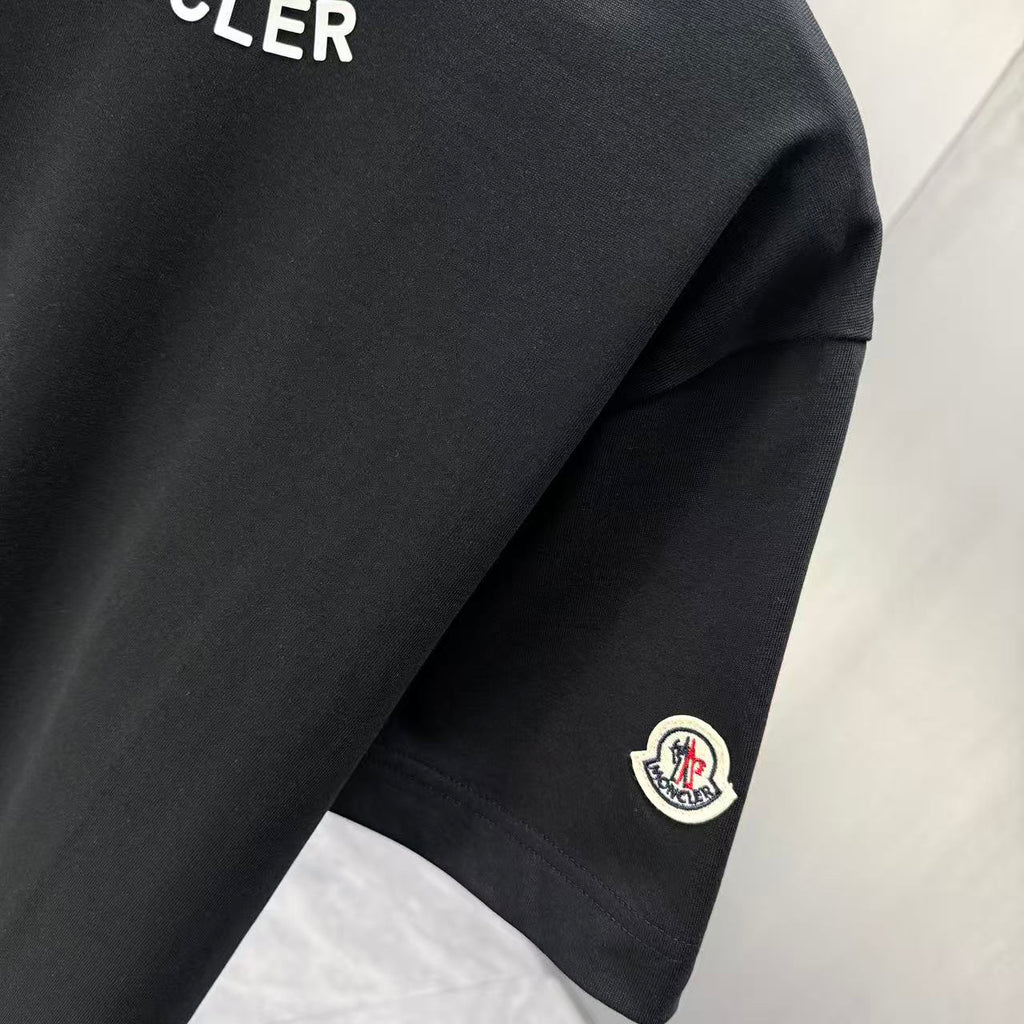 Moncler Lettering Logo T-Shirt Black