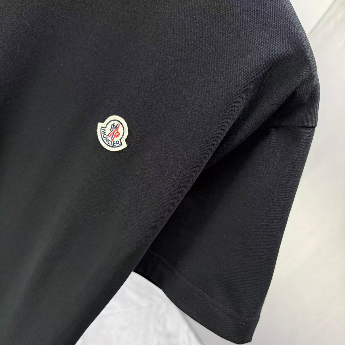 Moncler Logo‑Patch Short‑Sleeve Cotton T‑Shirt
