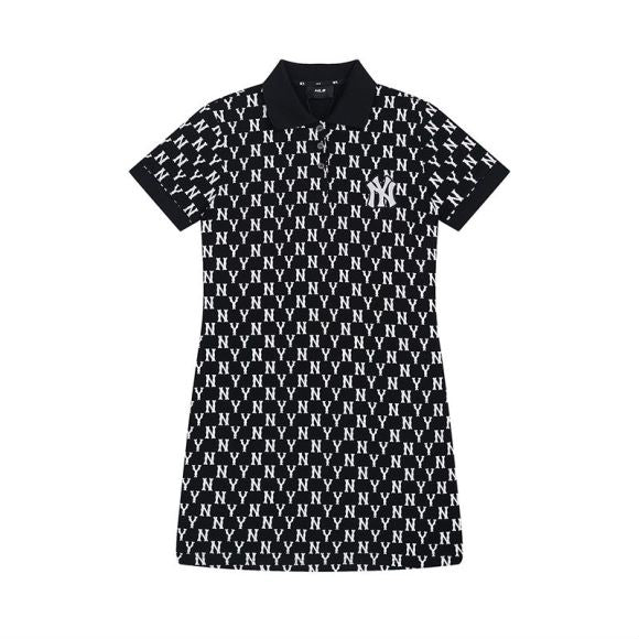 NY Yankees All-Over NY Monogram Polo Dress