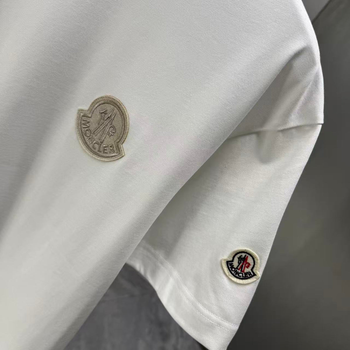 Moncler Tonal 3D Badge T-Shirt White