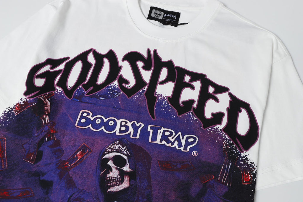 Godspeed Booby Trap Skeleton Vintage Graphic Tee