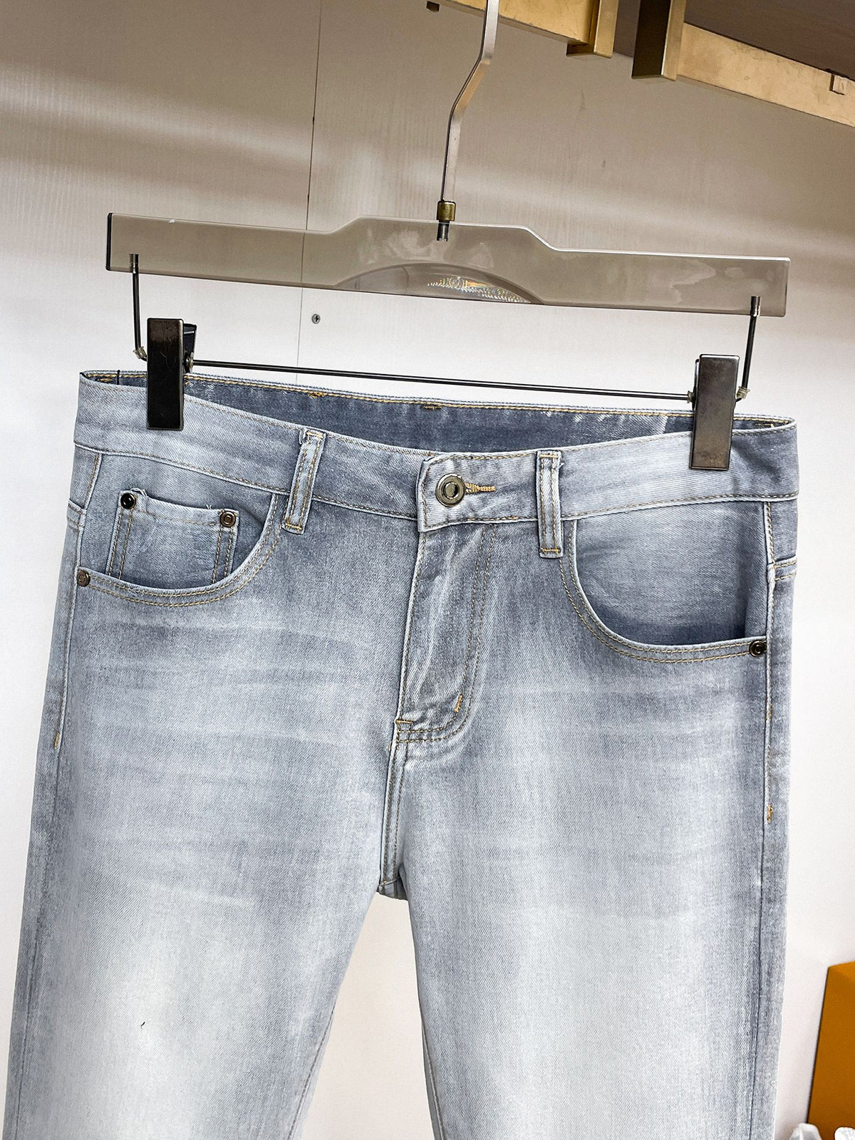Moncler Slim‑Fit Washed Denim Jeans