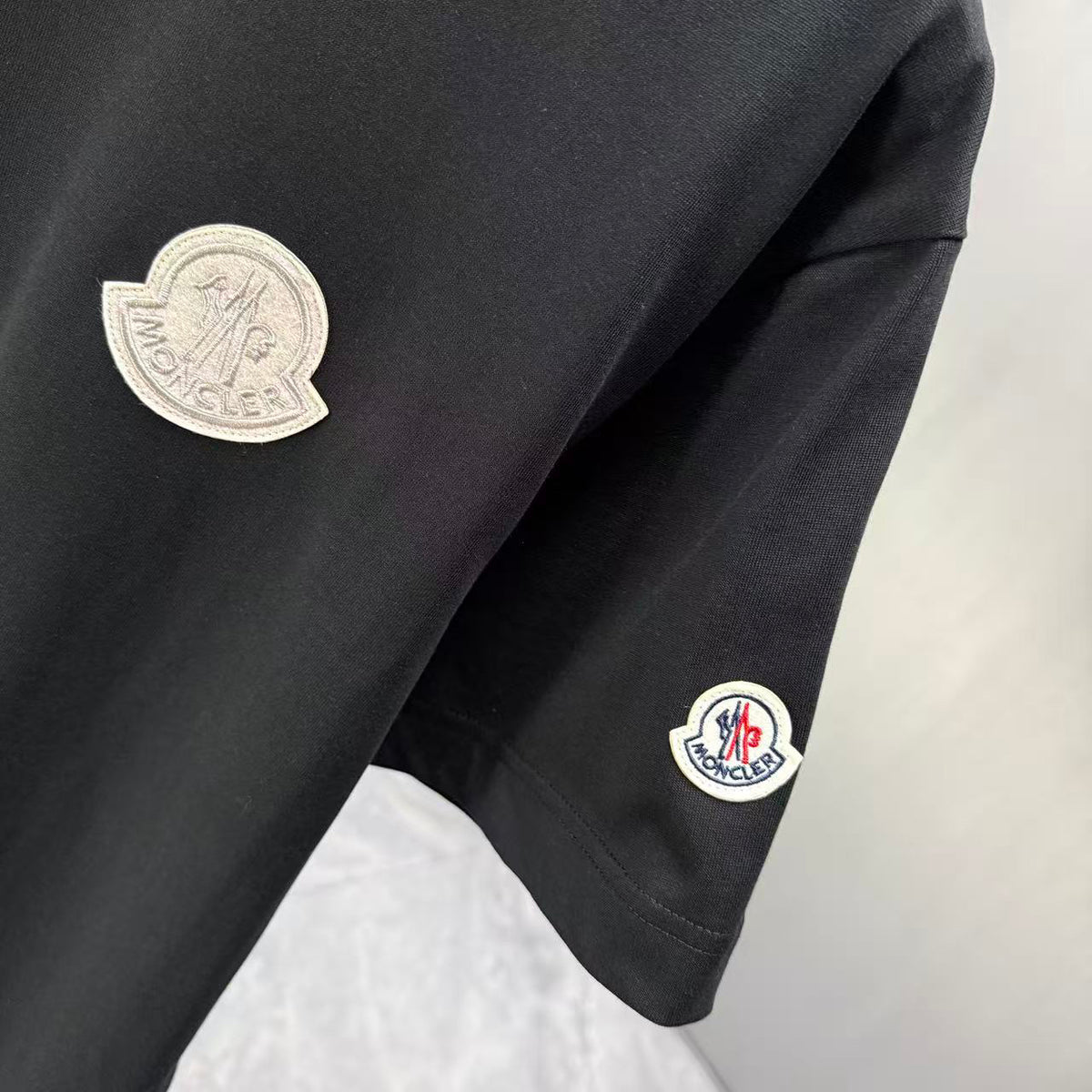 Moncler Tonal 3D Badge T-Shirt Black