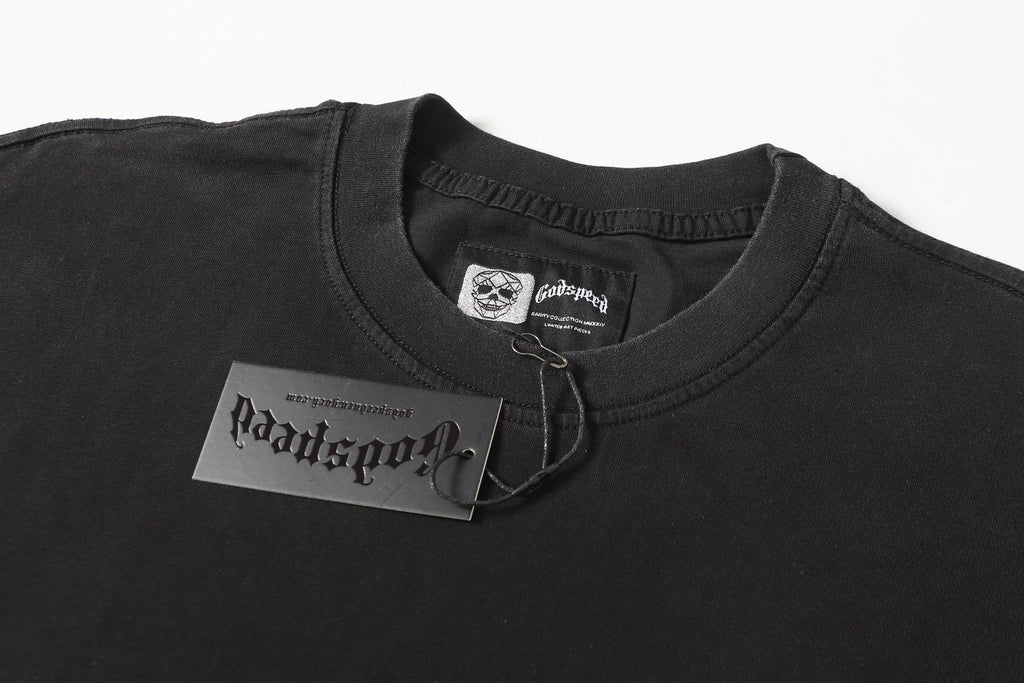 Godspeed Vacation Outlaw Skeleton Black Graphic Tee