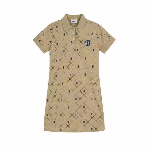 MLB All-Over Diamond Monogram Polo Dress