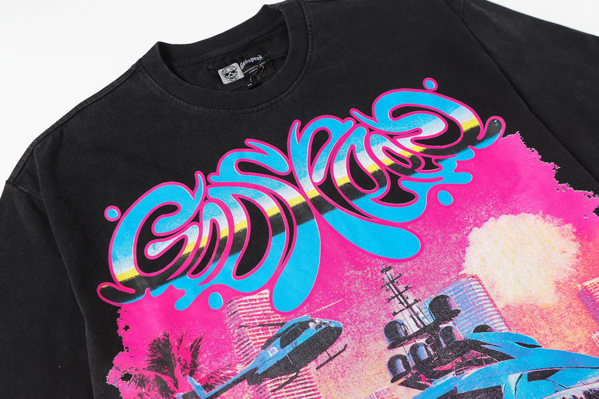 Godspeed Miami Yacht Vintage Graphic Tee