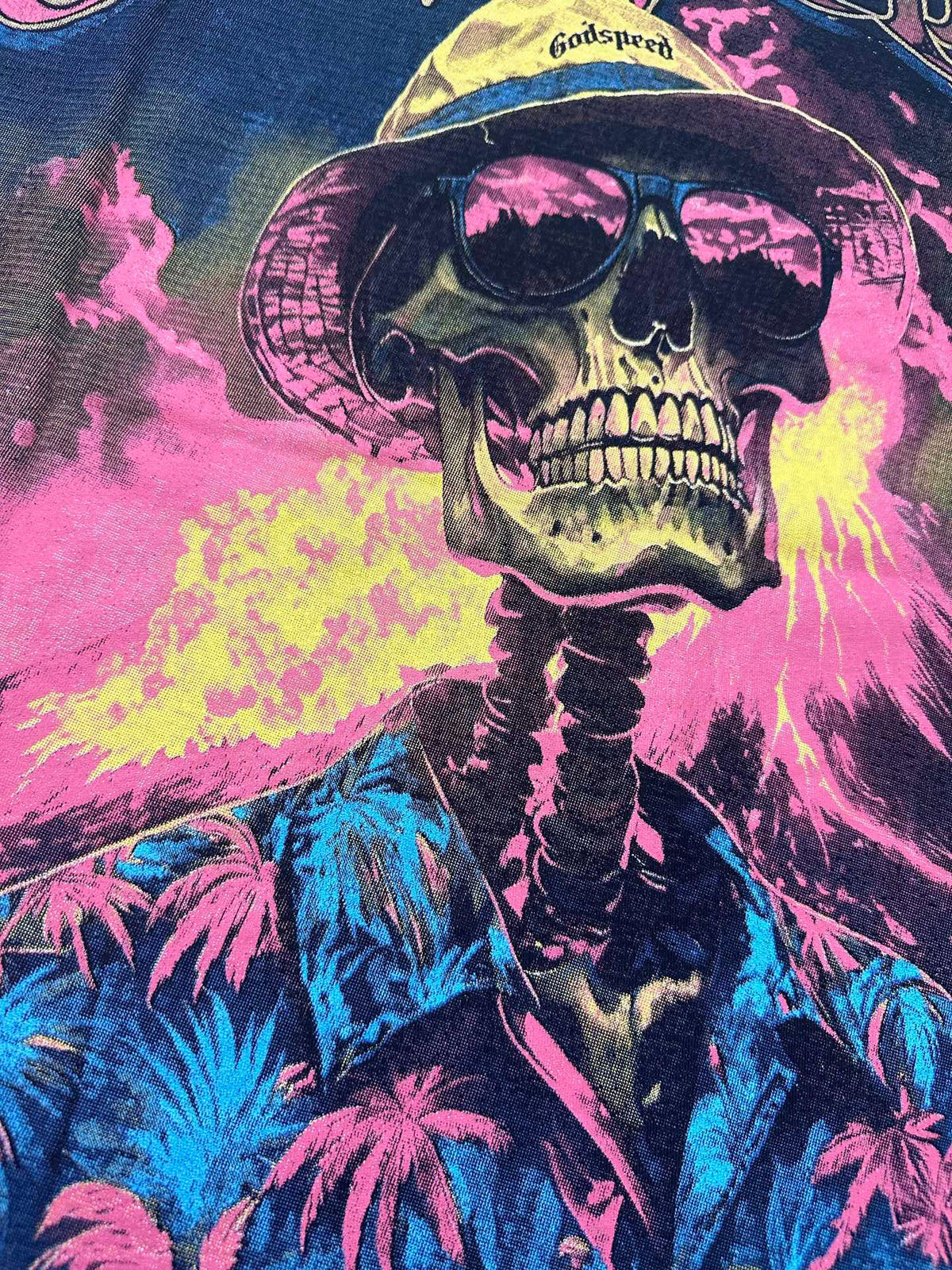 Godspeed Volcano Skull Tropical Washed Graphic Tee