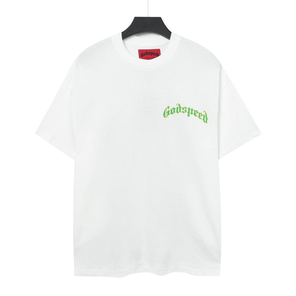 Godspeed Balaclava Skull Double‑Sided Vintage Short‑Sleeve Tee