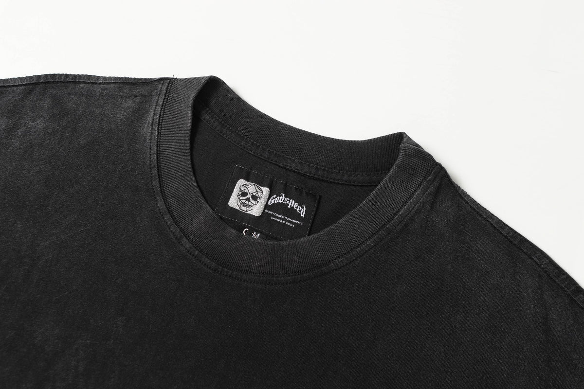 Godspeed Racer Skull Vintage Washed Graphic Tee