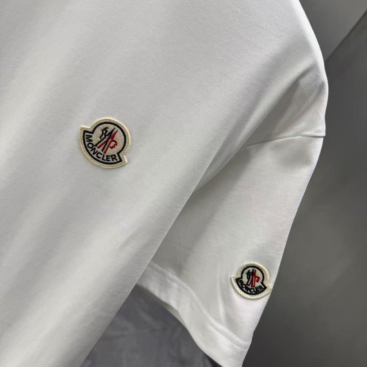 Moncler Classic Badge T-Shirt White