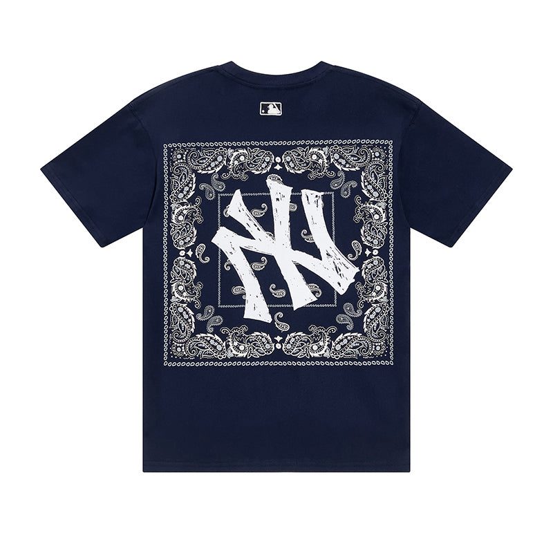 NY Yankees Paisley Box Logo T-Shirt