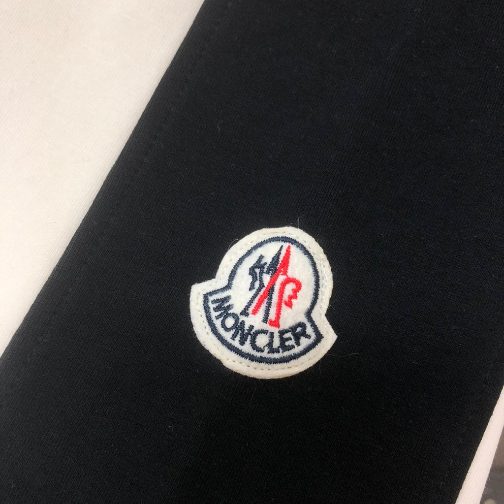 Moncler Side Stripe Knit Shorts Cream
