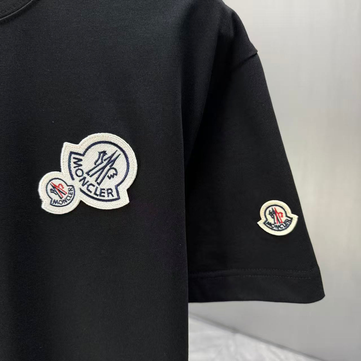 Moncler Double Badge T-Shirt Black