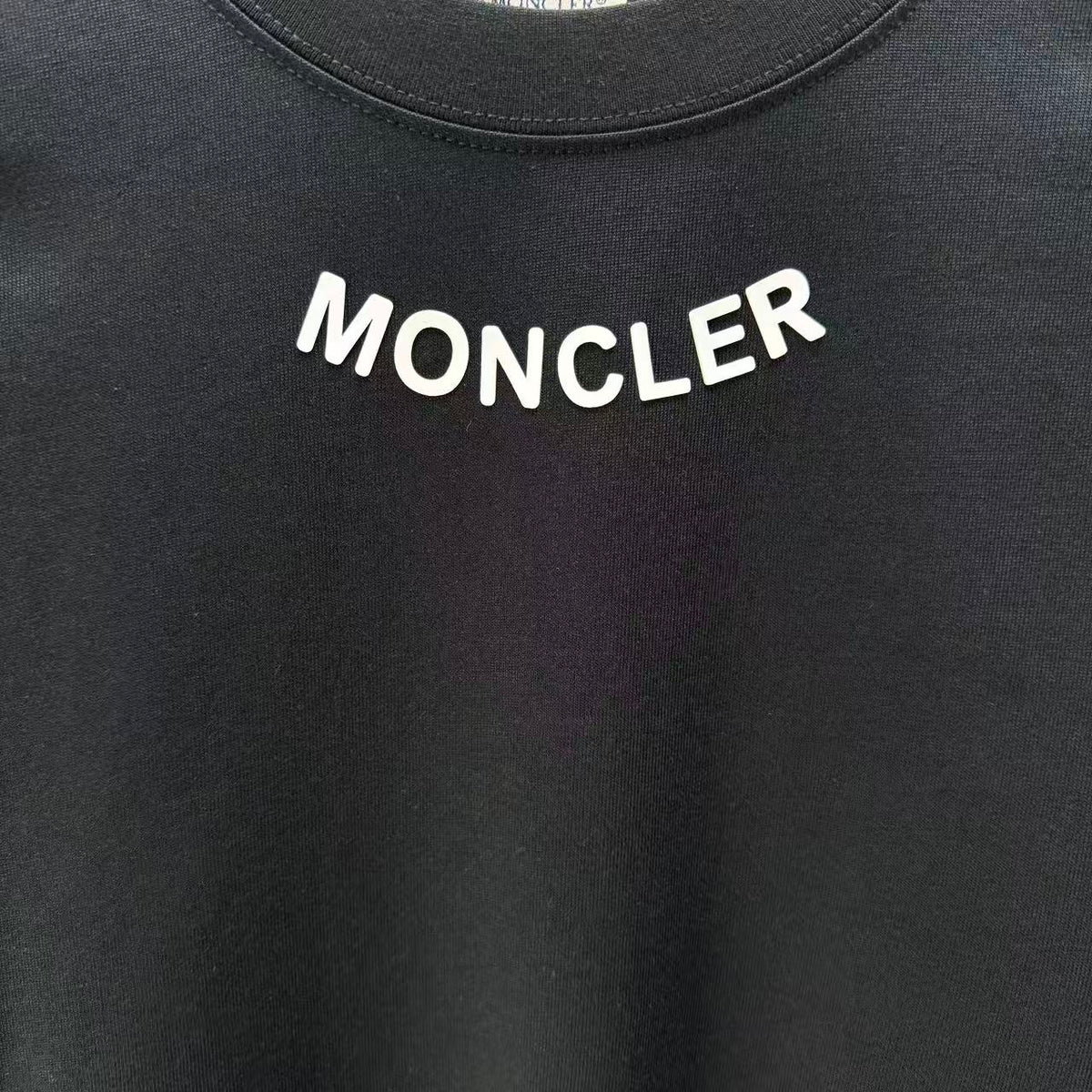 Moncler Lettering Logo T-Shirt Black