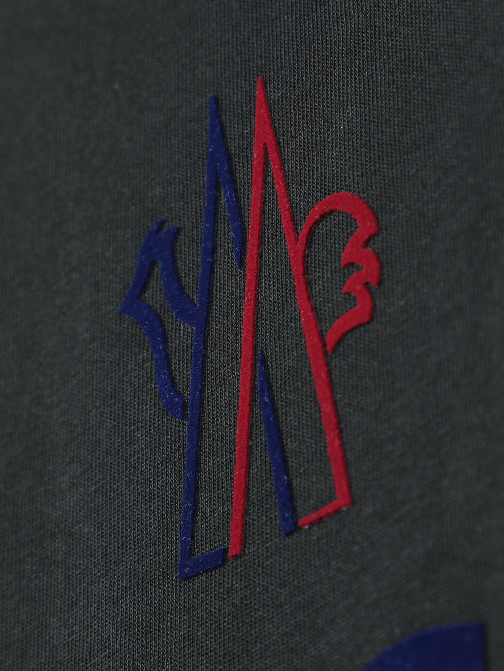 Moncler Wordmark Logo Graphic Tee Black