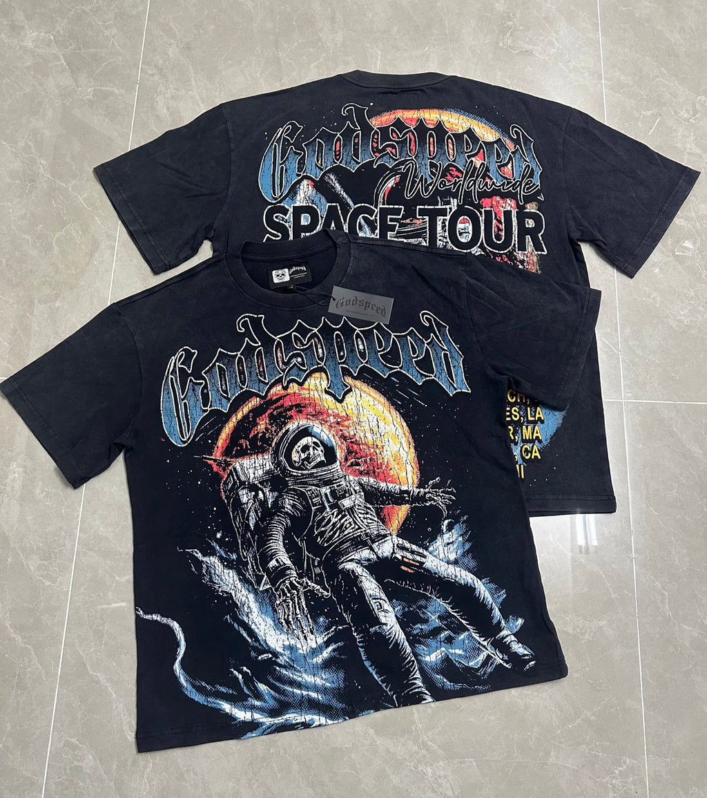 Godspeed Dead Space Astronaut Short Sleeve Tee (Washed Black)