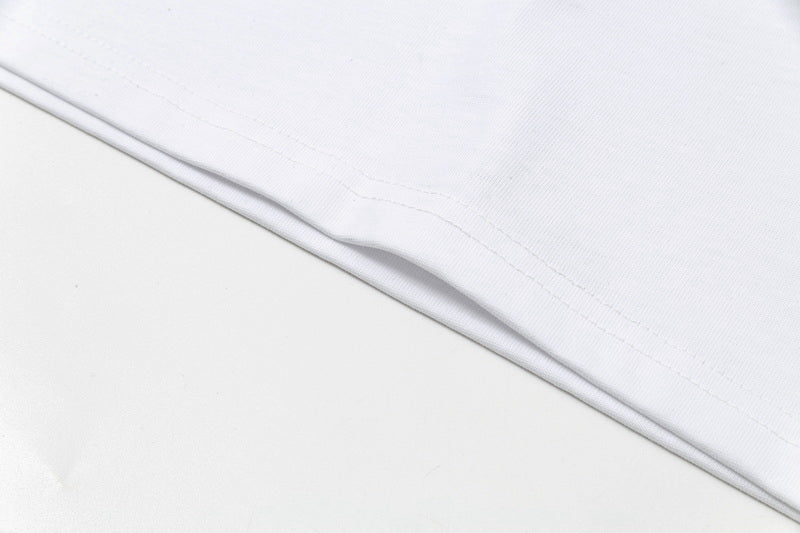 Moncler x Stone Island Collab Logo Graphic Tee White