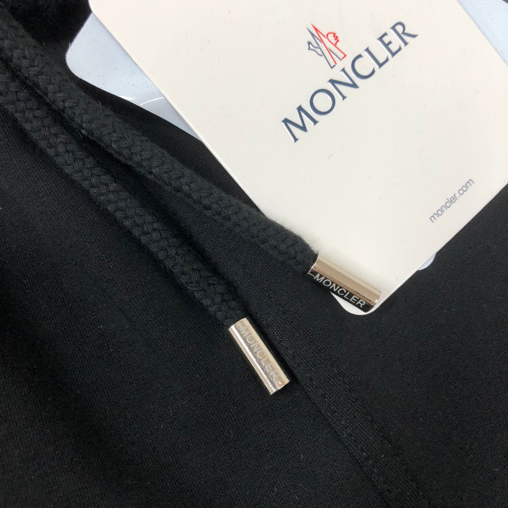 Moncler All-Black Badge Knit Shorts