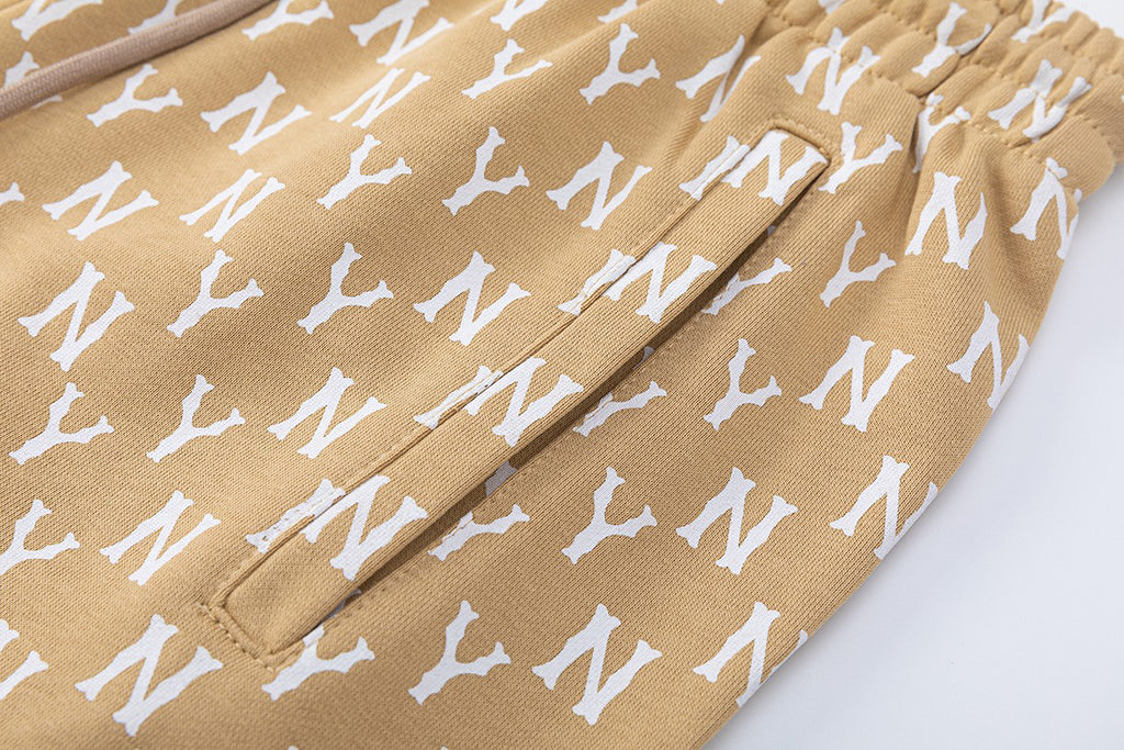 NY Yankees All-Over Monogram Shorts