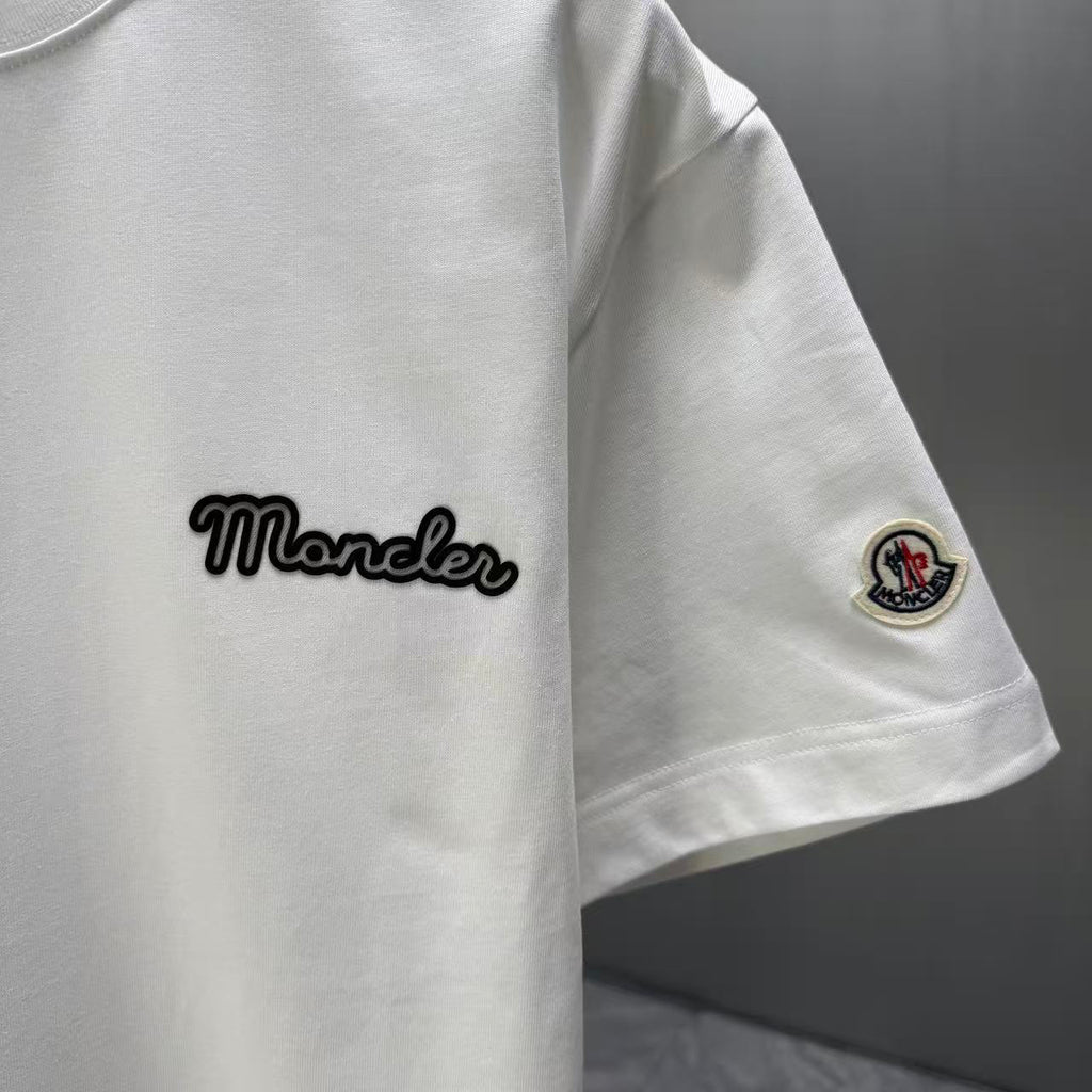 Moncler Script Logo T-Shirt White
