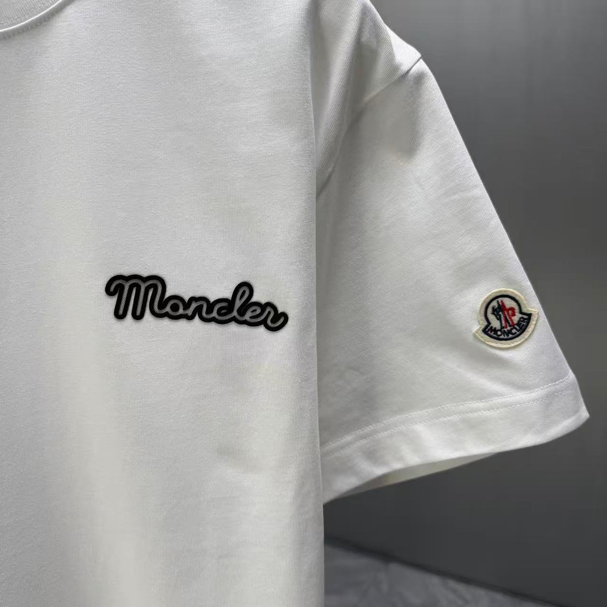 Moncler Script Logo T-Shirt White