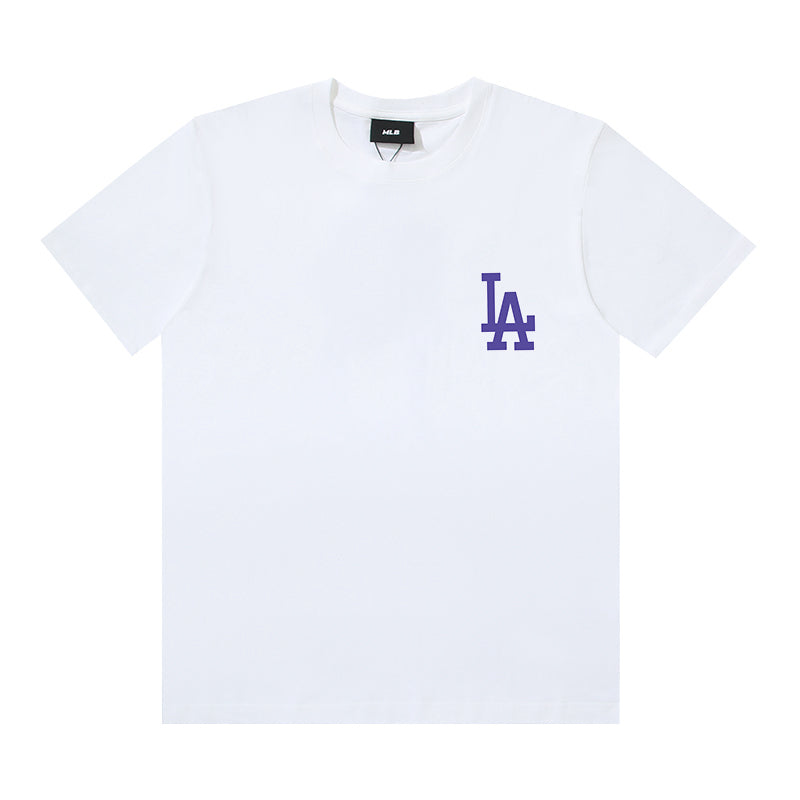 MLB Paisley Oversized Logo Crew Neck Short‑Sleeve T‑Shirt