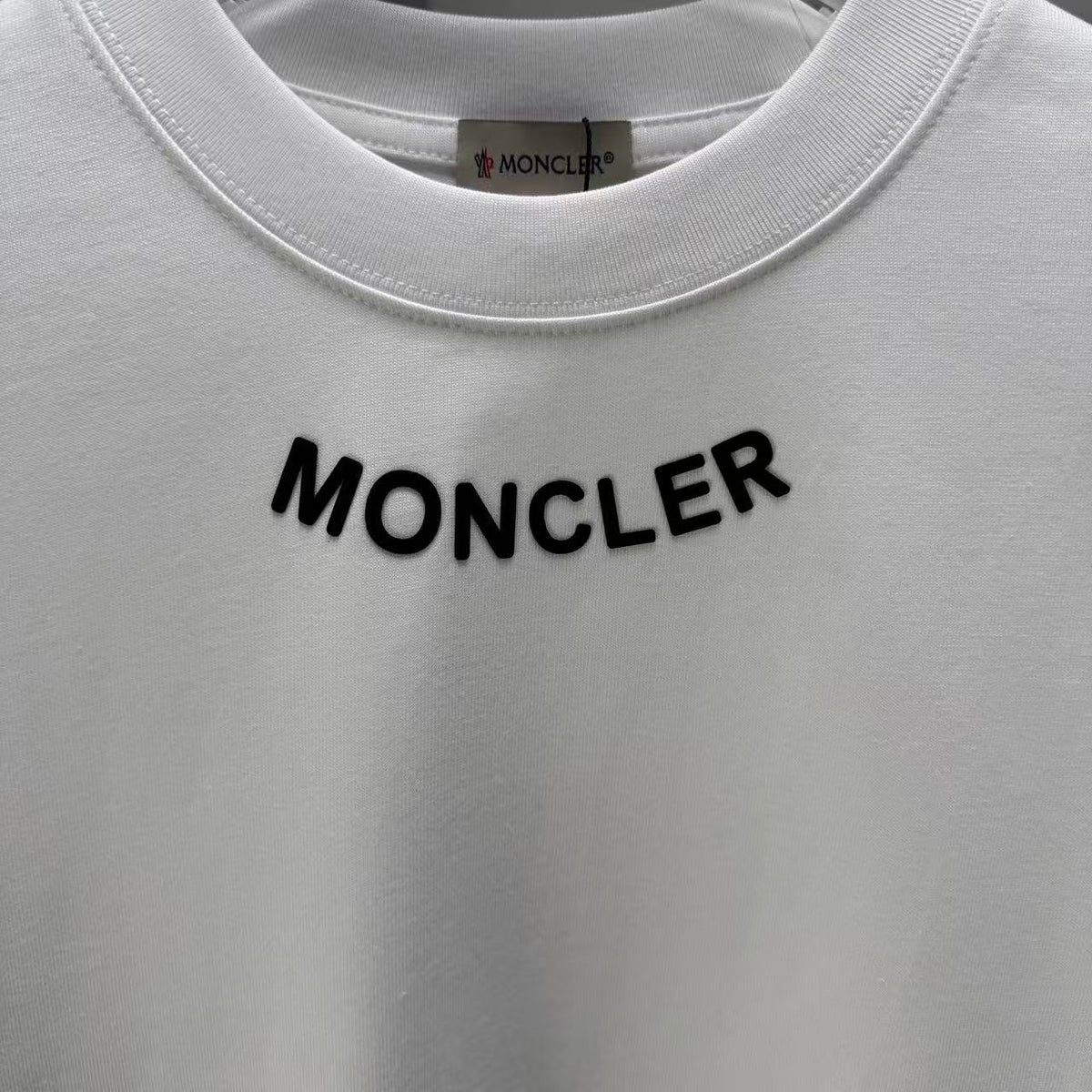 Moncler Lettering Logo T-Shirt White