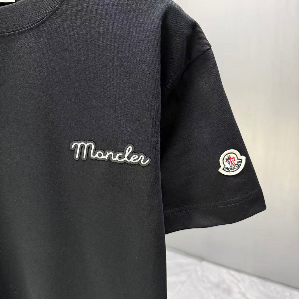 Moncler Script Logo T-Shirt Black
