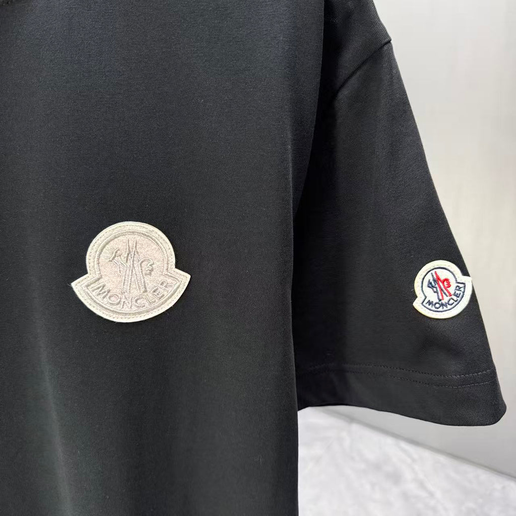 Moncler Tonal 3D Badge T-Shirt Black