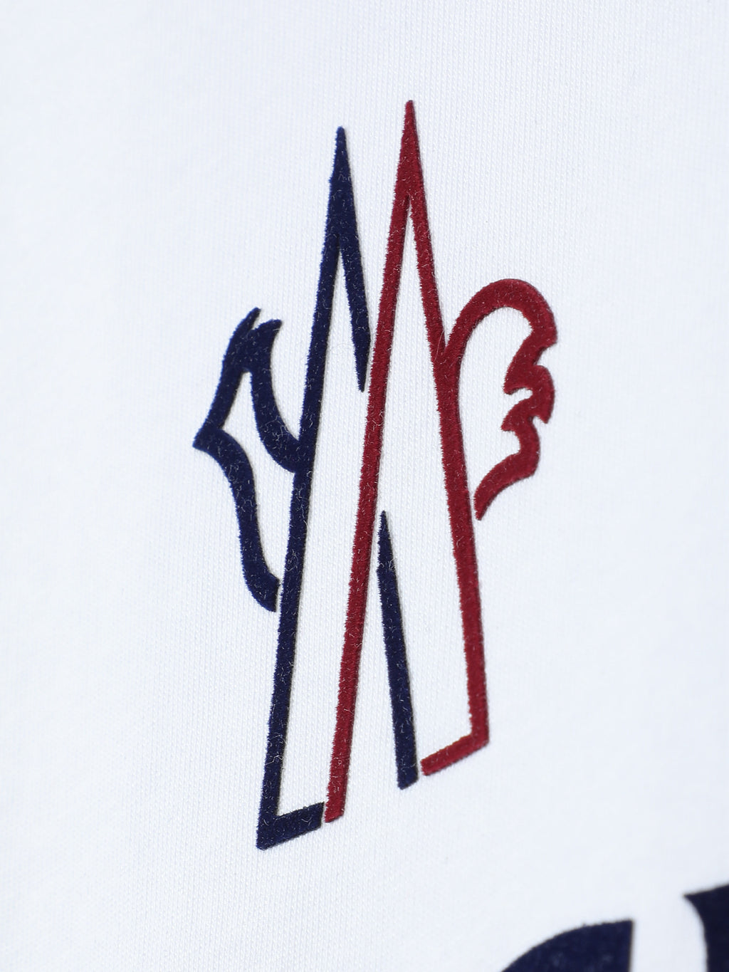 Moncler Wordmark Logo Graphic Tee White