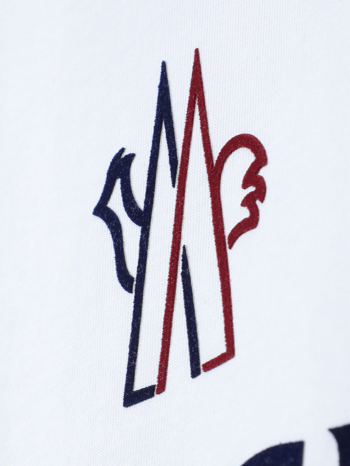 Moncler Wordmark Logo Graphic Tee White