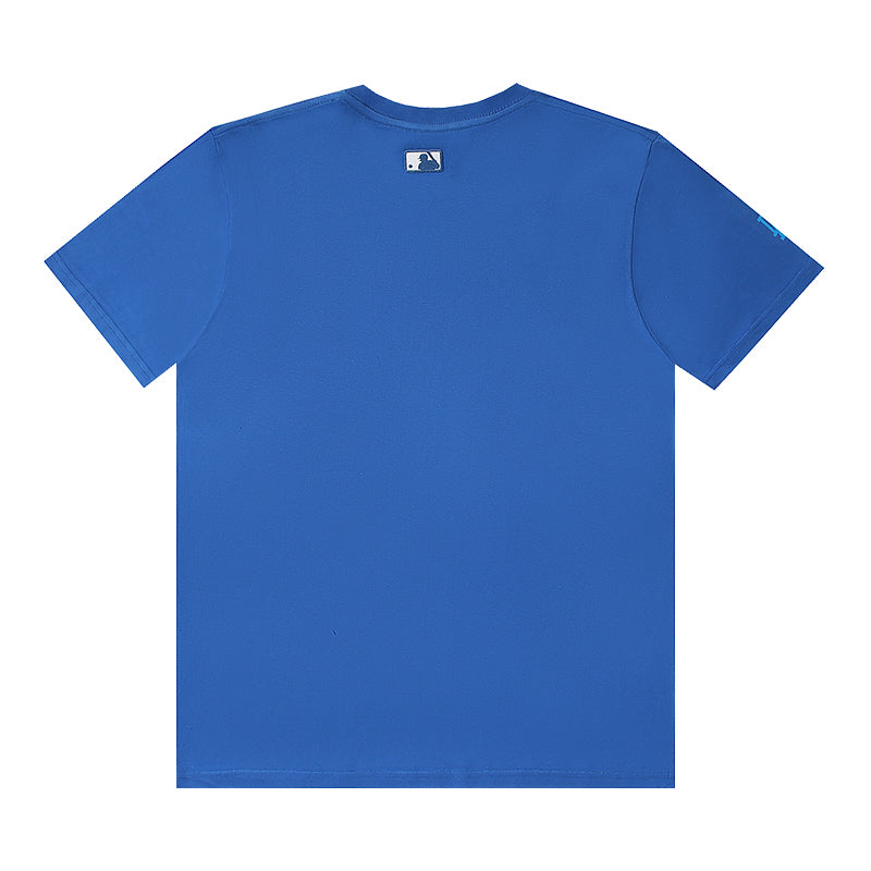 MLB Color‑Pixel Chest Logo Cotton Short‑Sleeve T‑Shirt