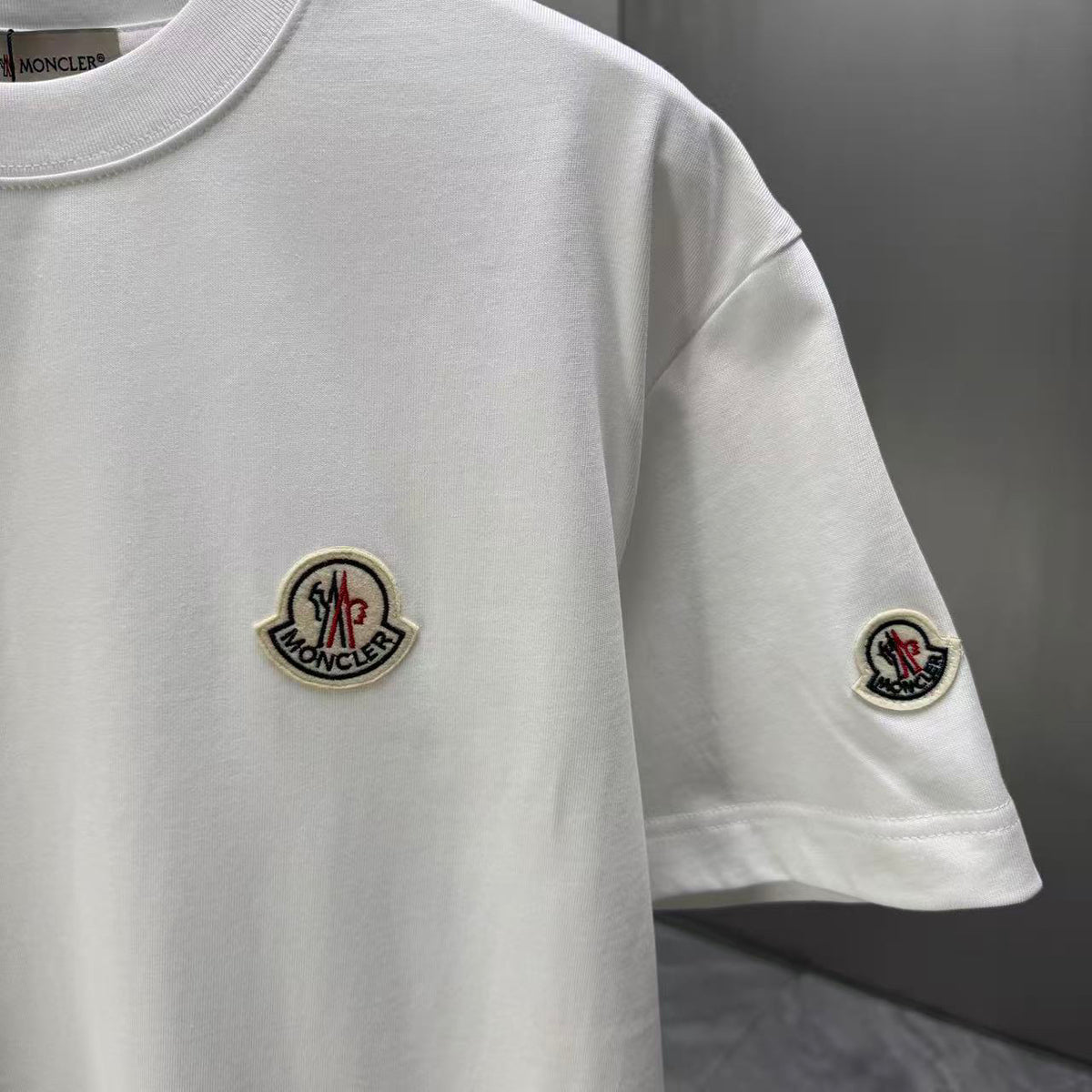 Moncler Classic Badge T-Shirt White