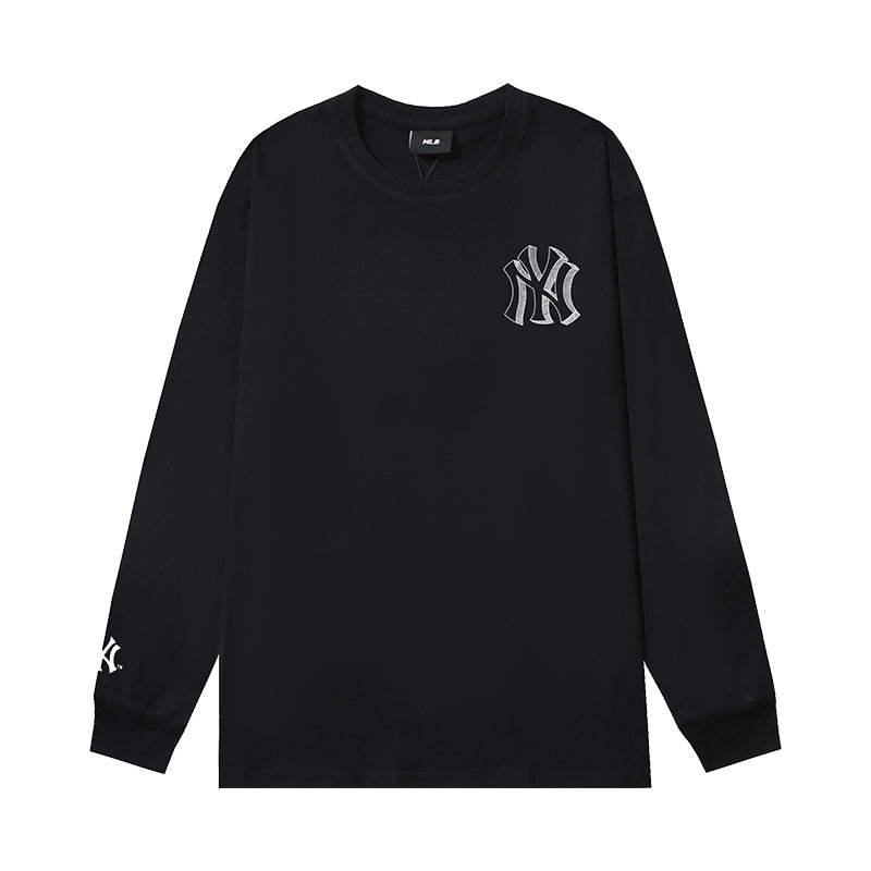NY Mets Sketch Fill Long Sleeve T-Shirt