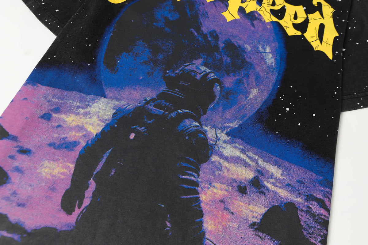 Godspeed Astronaut Galaxy Vintage Graphic Tee