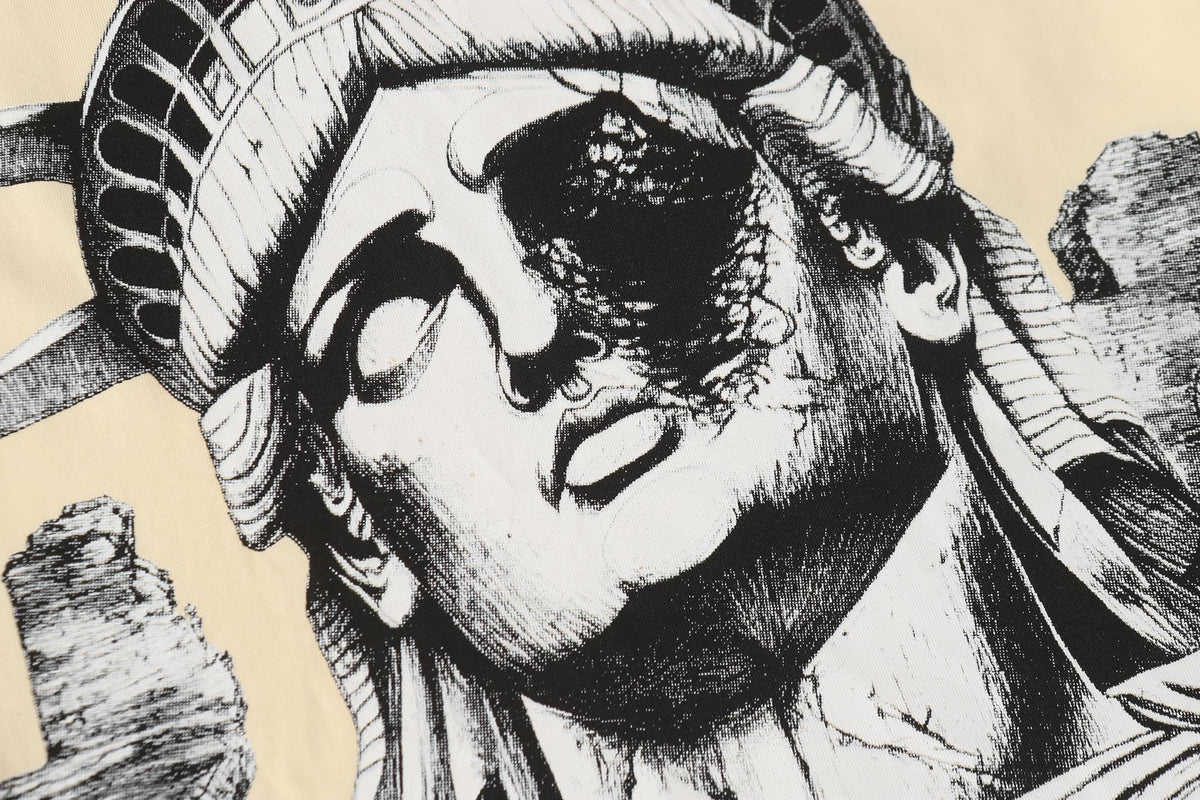 Godspeed Fallen Liberty Ruins Vintage Graphic Tee