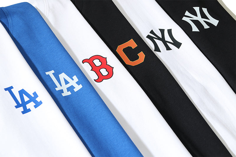 MLB Large Back Team Logo Cotton Short‑Sleeve T‑Shirt