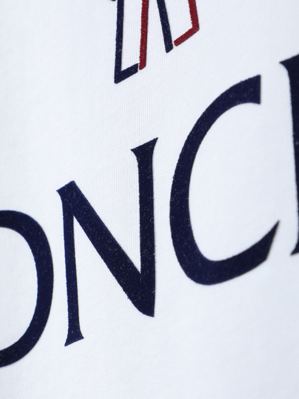Moncler Wordmark Logo Graphic Tee White