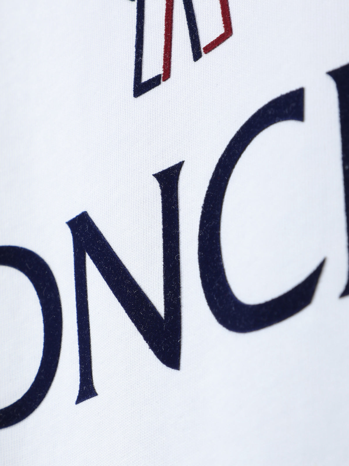 Moncler Wordmark Logo Graphic Tee White