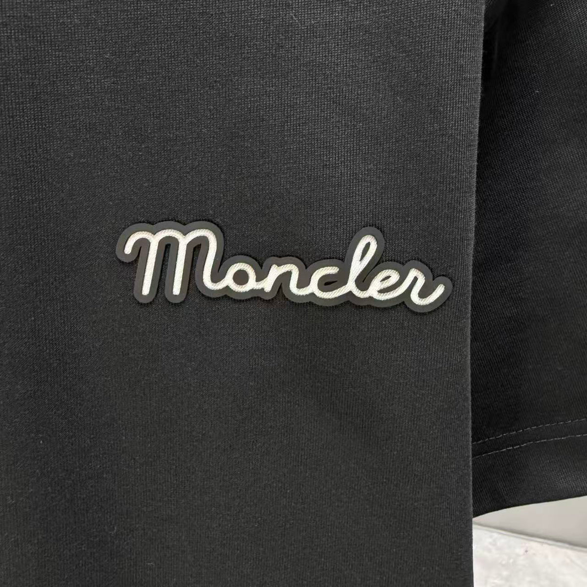 Moncler Script Logo T-Shirt Black